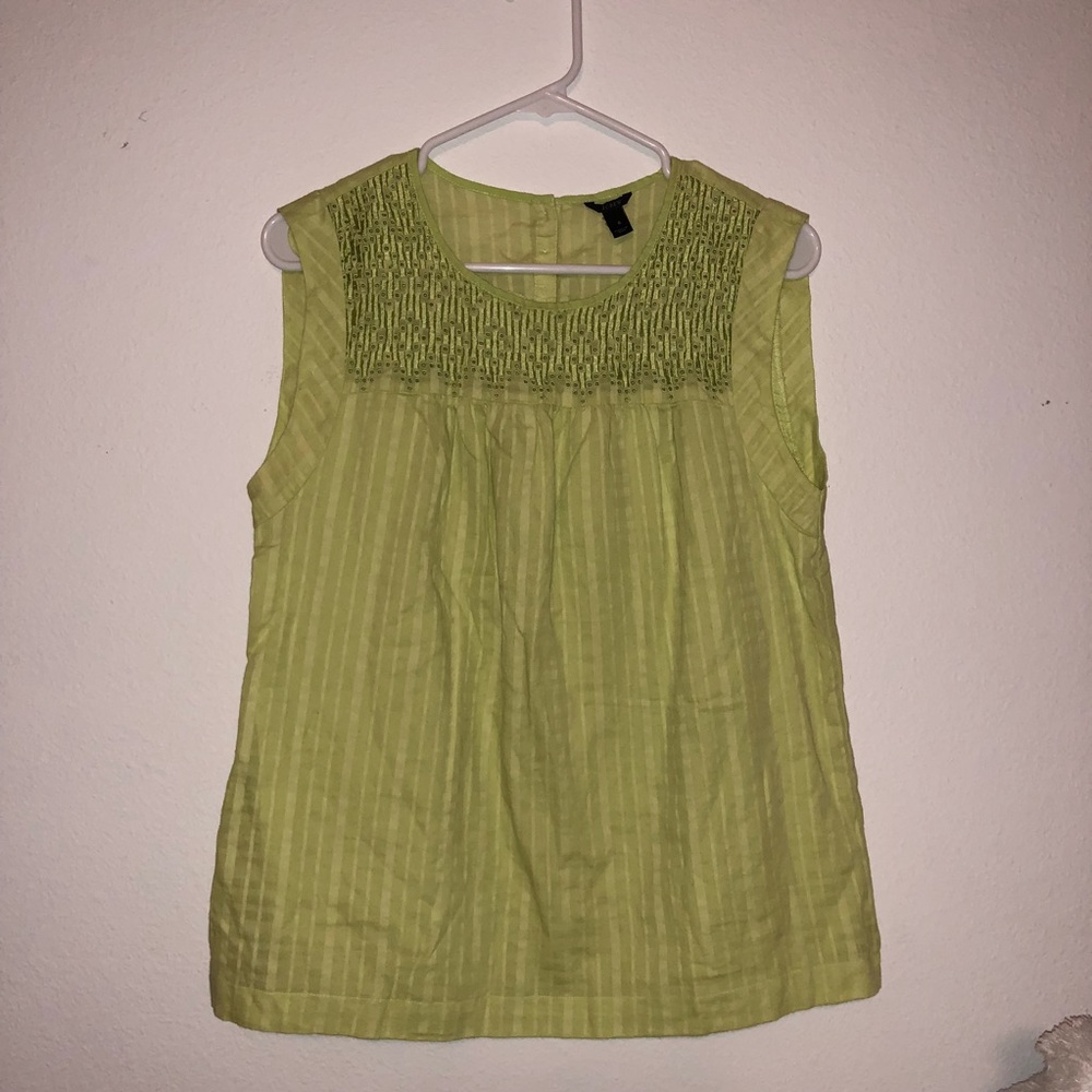 Green J Crew tank top